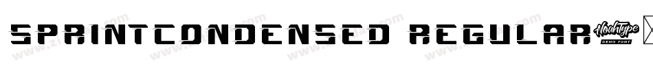 SprintCondensed Regular字体转换